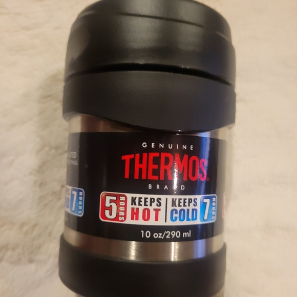 Thermos Brand Vacuum Insulated Stainless Steel Double Wall Food Drink Jar 10oz - Picture 1 of 4
